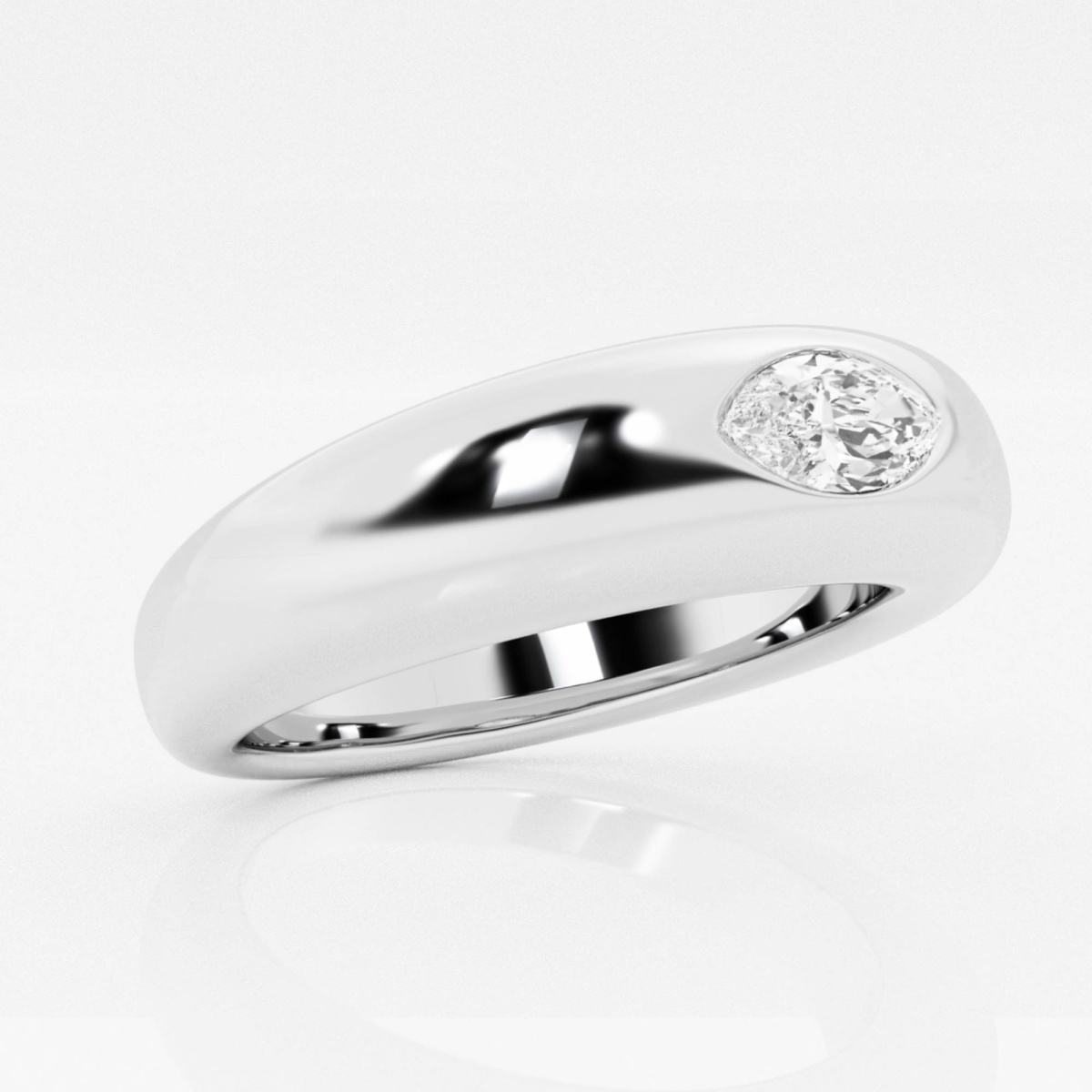 Additional Image 1 for  näas 1/3 ctw Marquise Lab Grown Diamond Domed Stackable Ring